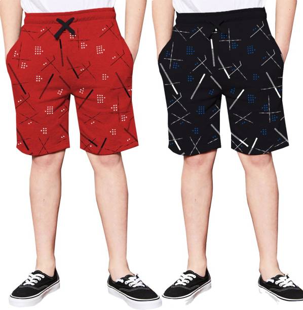 TRIPR Short For Boys Casual Printed Cotton Blend