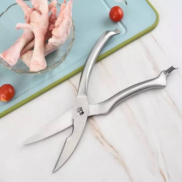 YELONA Multipurpose Heavy Duty Meat, Fish, Vegetable, Chicken, Seafood & Poultry Shears Stainless Steel All-Purpose Scissor
