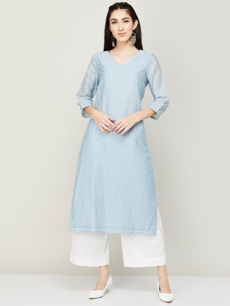 Buy Melange Gray Solid Cotton Kurti For Women online  Looksgudin