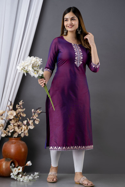purple colour kurti