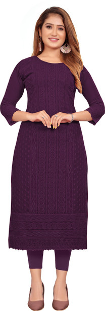 grape wine colour kurti