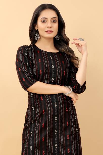 Women Printed, Self Design, Dyed/Ombre, Striped, Applique, Solid, Woven Design Cotton Blend, Jacquard, Cotton Linen, Linen Blend, Pure Cotton, Cotton Silk Straight Kurta Price in India