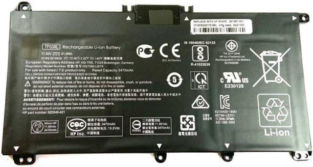 WISTAR TPN-Q196 TF03XL Battery for HP Pavilion 15-ck0xx...