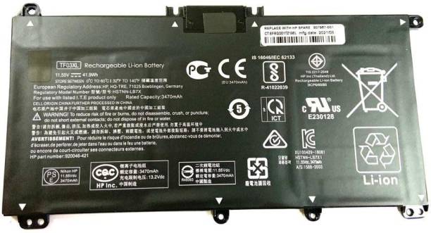 WISTAR TF03XL TPN-Q188 Battery for HP Pavilion X360 15-...