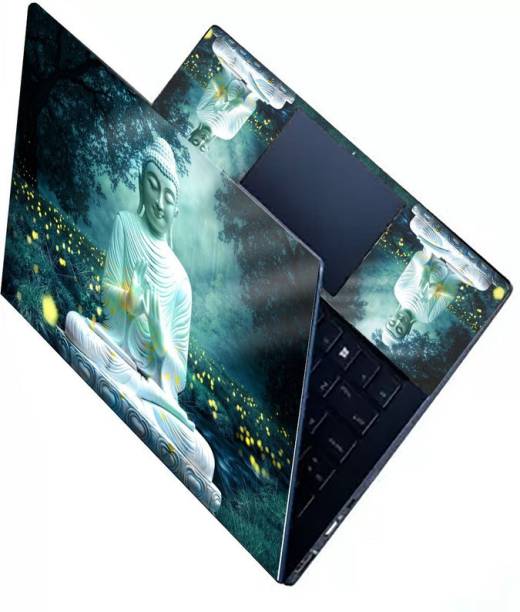 KALARKARI Laptop Skin lord buddha Premium matte finish vinyl HD printed Easy to Install Laptop Skin/Sticker/Vinyl/Cover for all size laptops upto 15.5 inch vinyl Laptop Decal 15.6