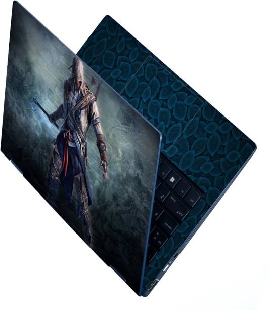 Techfit Full Body Laptop Skin For 14 to 15.6 inch Laptop - Assassins Creed Quotes Design Self Adhesive Stretched Vinyl Laptop Decal 15.6