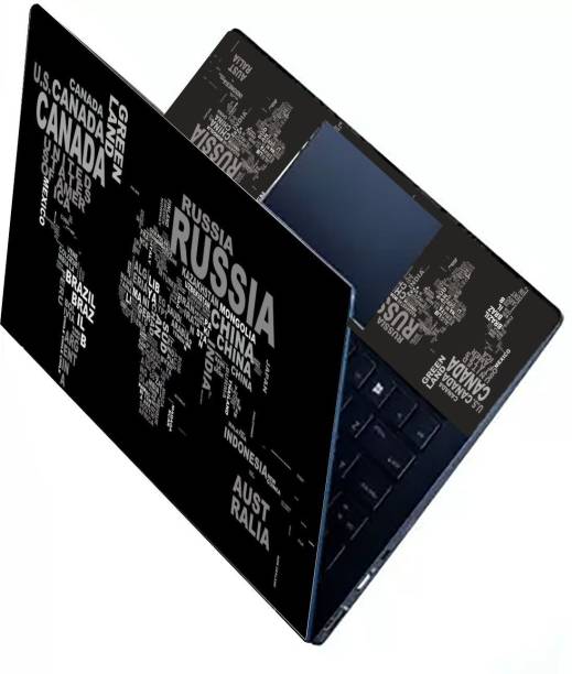 KALARKARI Laptop Skin map Premium Matte vinyl HD printe...