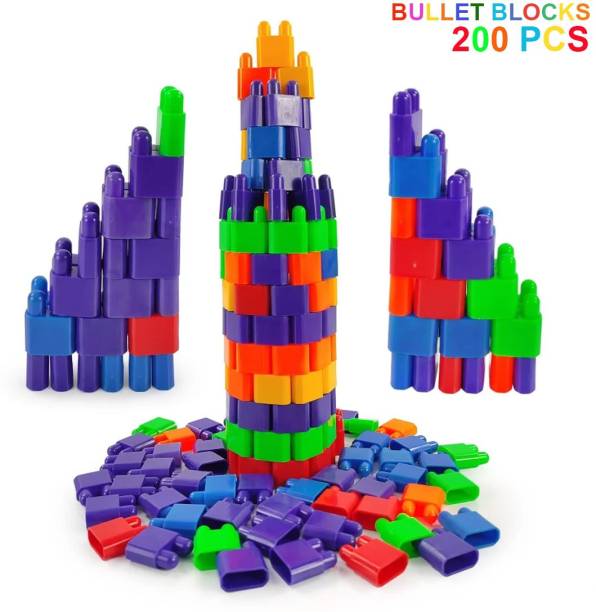 Poktum New Puzzle Building Blocks Game Toys for Kids Education Bullet Blocks