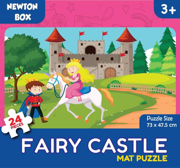 Little Olive Newton Box Floor Puzzle | Theme Fairy Castle | 3 Years and above