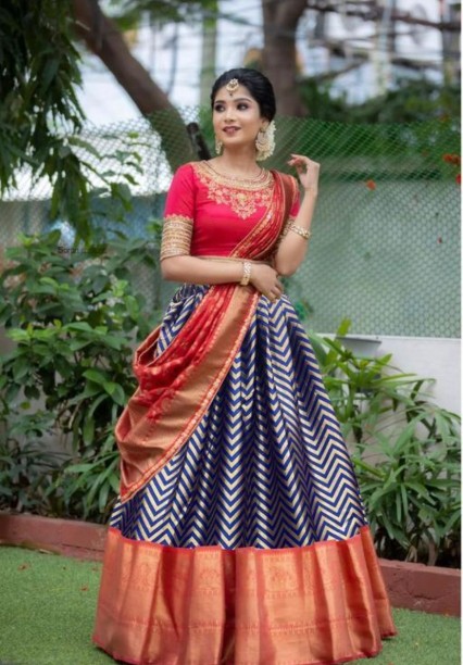 Buy Niroxy business Women Yellow Self Design Crepe Blend Semi Stitched  Lehenga Choli Online at Best Prices in India - JioMart.