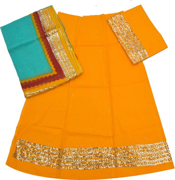 Embellished Semi Stitched Lehenga Choli Price in India