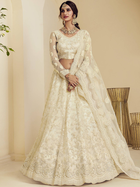 BridalTrunk - Online Indian Multi Designer Fashion Shopping BABY PINK LAKHNAVI  LEHENGA