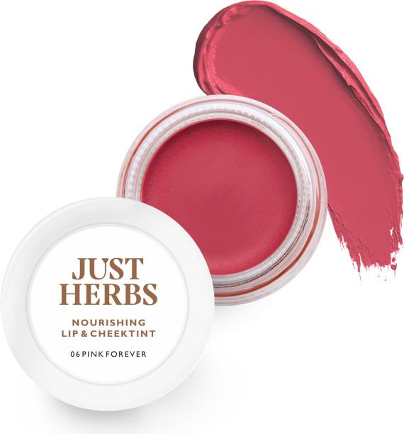 Just Herbs Lip and Cheek Tint -06 Pink Forever-Creamy Matte Lip Stain Pink Forever
