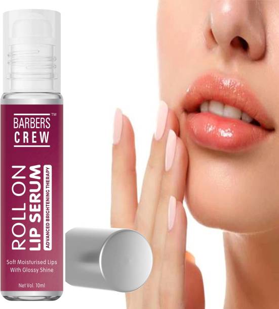 Barbers Crew Shine & Glossy Lip Serum For Brightening Therapy for Soft Lips- Strawberry