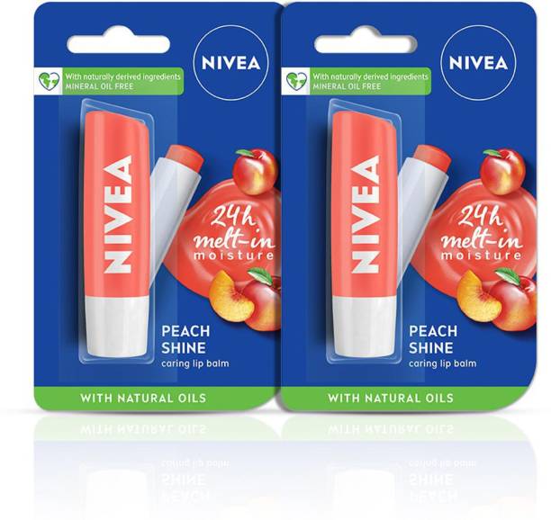NIVEA Peach Fruity Shine Lip Balm Peach
