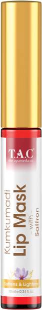 TAC - The Ayurveda Co. Kumkumadi Lip Mask with Saffron for Softens & Lightens Lips - 10ml Kumkumadi, saffron