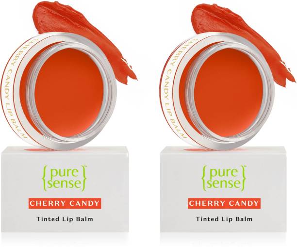 PureSense Lip Balm Combo with Sweet & Almond Oil, Shea & Cocoa Butter Vitamin E&A Cherry Candy