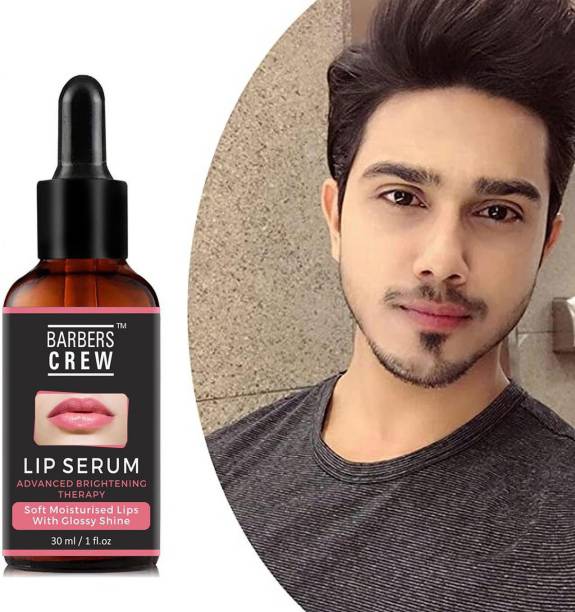 Barbers Crew Top Selling Lip Serum Brightening Therapy for Soft, Lips With Glossy & Shine- Strawberry