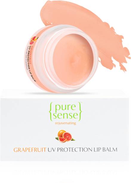 PureSense Vitamin C Rich Grapefruit Lip Balm UV Protection for Dry Damaged & Chapped Lips Grapefruit extracts