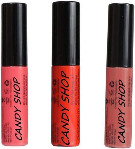 Candy Shop Soft Matte Creamy Lip Gloss sensational Combo Pack Of 3