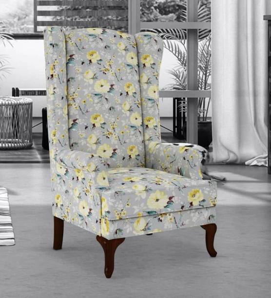 DRAZEN Wing Chairs Wingback Chair for Living Rooms one Seater Sofa | Luxury Rest Chair Fabric Living Room Chair