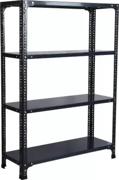 Premier Slotted Angle Rack CRC Sheet 4 Shelves Multipurpose High Grade Finishing-243648 Luggage Rack