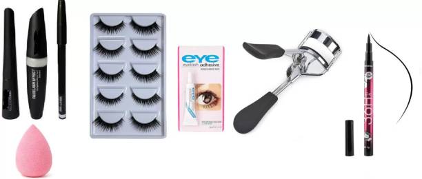 eyenude Mascara,3in1Eyeliner,EyebrowPencil & FalseEyelashes & Glue/ Curler 100 g