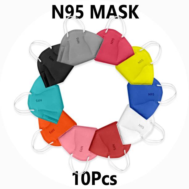 VIKENDI N95 / KN95 Reusable, Washable 5-Layer Anti-Pollution Face Mask N95 mask washable Reusable face mask for men and women N95 (Multicolor) Reusable, Washable