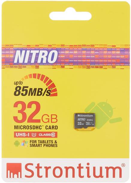 Strontium Nitro 32 GB MicroSD Card Class 10 85 MB/s  Memory Card