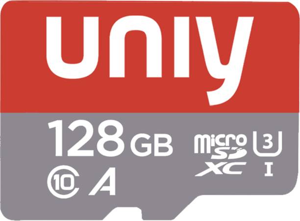 UNIY A1 U3 ideal for (Smartphone, wifi CCTV Camera ,Tablets Laptop) 128 GB MicroSDXC Class 10 100 MB/s  Memory Card