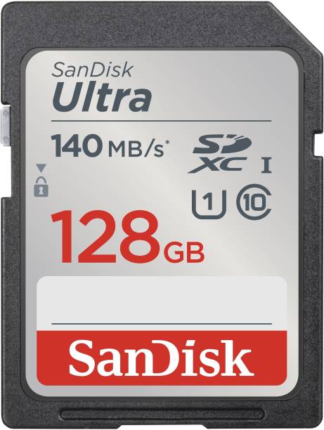SanDisk Ultra 128 GB SDHC Class 10 140 MB/s  Memory Card