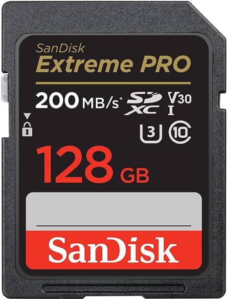 SanDisk Extreme PRO 128 GB SDXC UHS-I Card UHS Class 1 200 MB/s  Memory Card