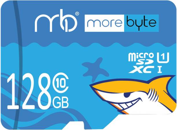 MOREBYTE Shark 128 GB SDXC UHS-I Card Class 10 50 MB/s  Memory Card