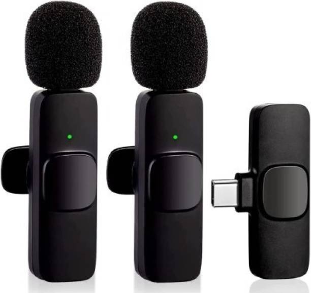 Plug In Dual User K9 Wireless Microphone for Type C Smartphones Mic