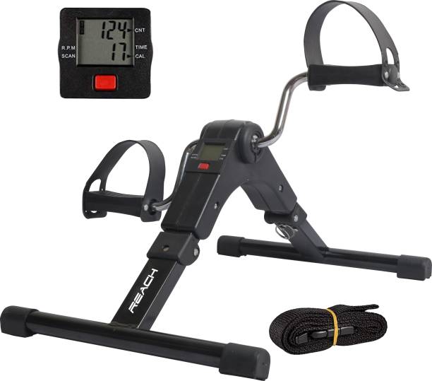 Reach Digital Pedal Machine with Adjustable Resistance and LCD Display for Home Gym Mini Pedal Exerciser Cycle