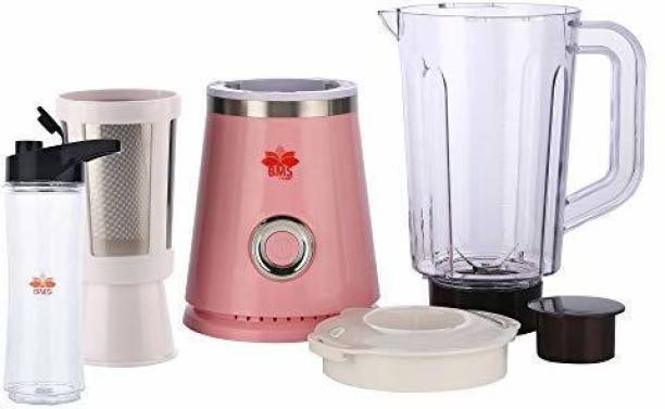 BMS Lifestyle by BMS Lifestyle High Speed Nutri Blender/Mixer/Smoothie Maker with Travel Lid for Smoothies Nutri - Blender 550 Juicer Mixer Grinder (1 Jar, Pink)