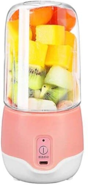 Fruit Juice Green Small Fruit Mixer 380ml Six Blades 3D Juice cup Smoothie Mini Blender for Milk Shakes Aizbao Portable Blender Personal Mixer Fruit Rechargeable with USB 