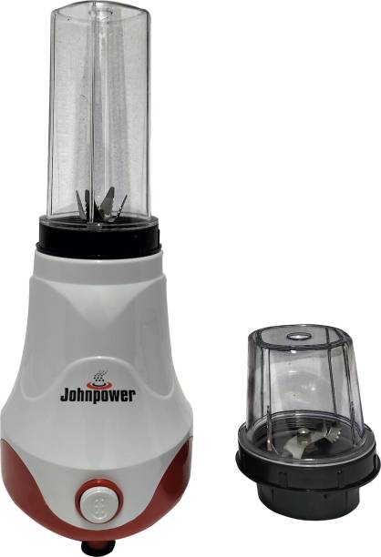 johnpower John Nutri Mixer Blender DLX 500watt 500 Mixer Grinder (2 Jars, White, As Available in Stock)