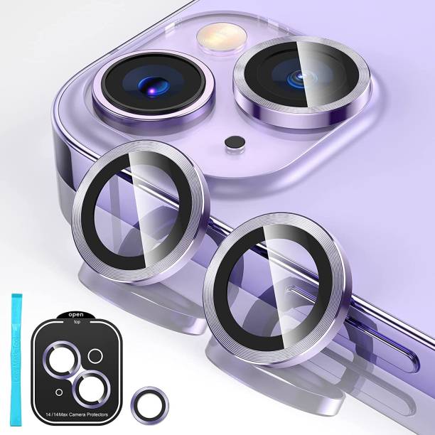 CASENED Back Camera Lens Ring Guard Protector for iPhone 14, iPhone 14 Plus