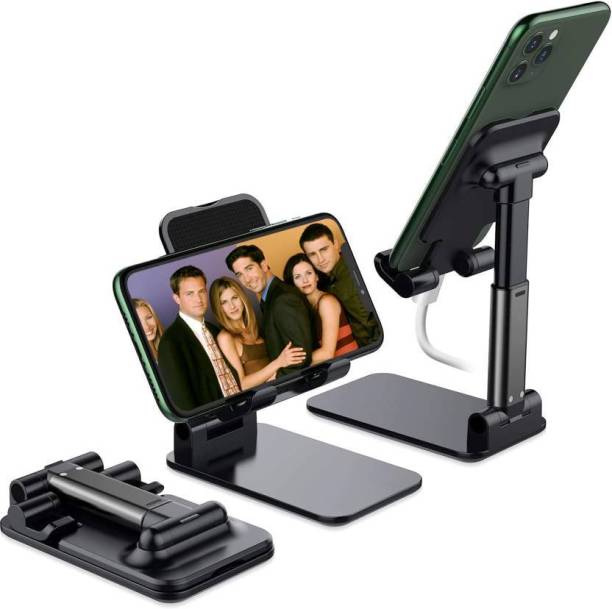 NAFA Universal Height & Angle Adjustable Mobile Stand Holder With Convenient Charging Mobile Holder
