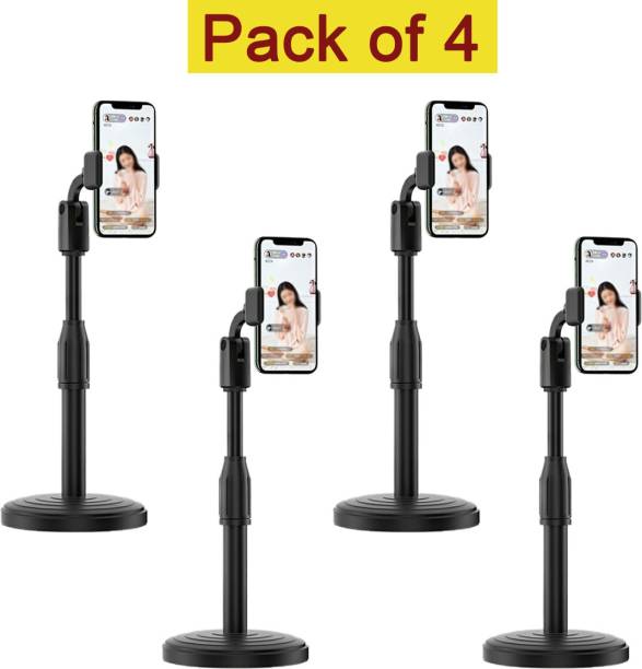 Casewilla Mobile Stand for Table with Adjustable Height & 360 Degree Rotation (Pack of 4) Mobile Holder