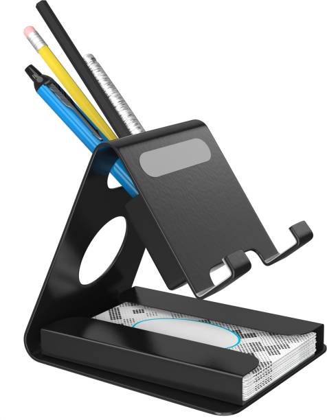 ELV DIRECT Universal Mobile Phone Stand Holder with Card & Pen Holder Up to 8 inch Mobile Holder