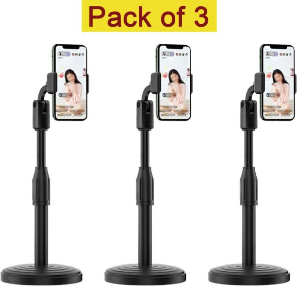 Casewilla Mobile Stand for Table with Adjustable Height & 360 Degree Rotation (Pack of 3) Mobile Holder