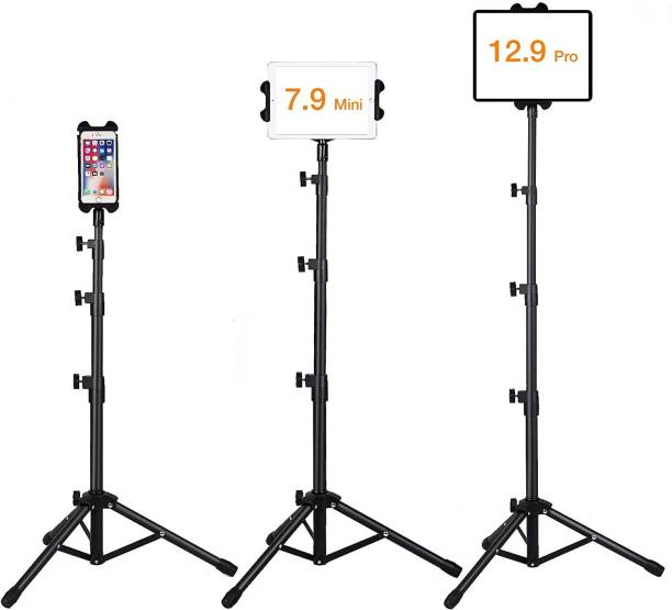 Hold up Tablet Holder Stand, iPad Stand Floor Height Adjustable Tablet Tripod Stand Mobile Holder