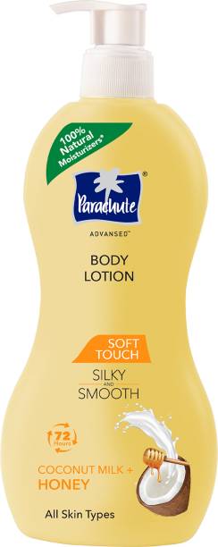 Parachute Advansed Body Lotion Soft Touch Body Lotion for Women & Men, 100% Natural, 72h Moisturisation