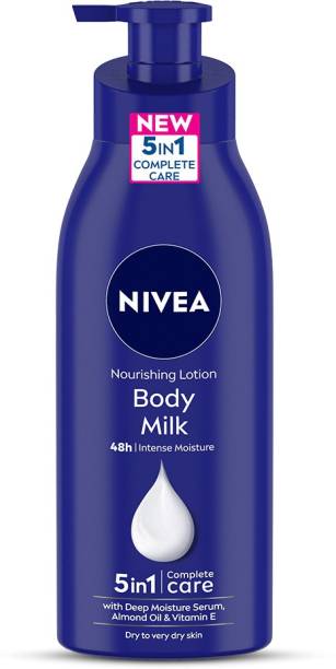 NIVEA Body Lotion for Very Dry Skin, Nourishing Body Milk with Almond Oil & Vitamin E For Men & Women 400 ml