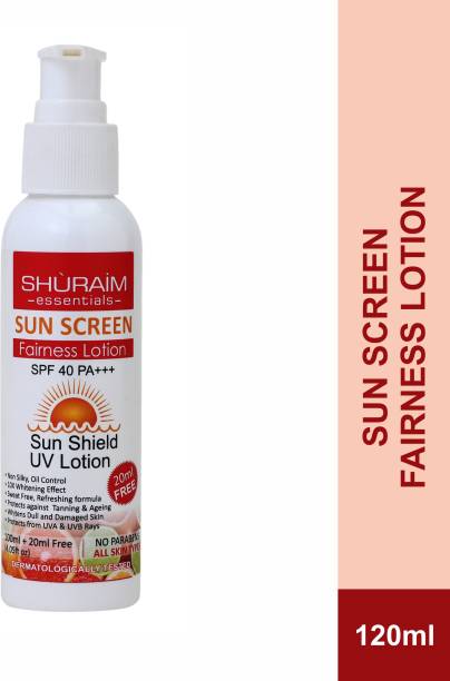 shuraim essentials Sun Screen Fairness Lotion - SPF 40 PA+++ PA+++
