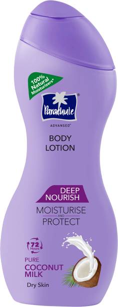Parachute Advansed Body Lotion Deep Nourish Body Lotion for Women & Men, 100% Natural, 72h Moisturisation