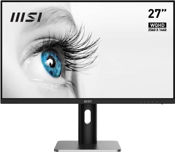 MSI 27 inch WQHD IPS Panel with eye-friendly technology, VESA-Mount Supported, Tilt/Swivel/Height/Pivot Adjustable Monitor (Pro MP273QP) (Response…