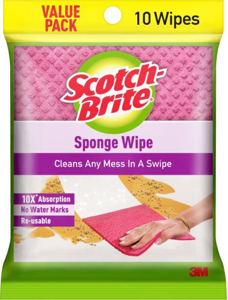 Scotch-Brite Sponge Wipe - Pack of 10 Wipes